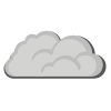 Cloudy, Gentle breeze, South